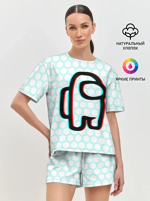 Женская пижама с шортами