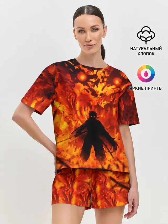 Женская пижама с шортами