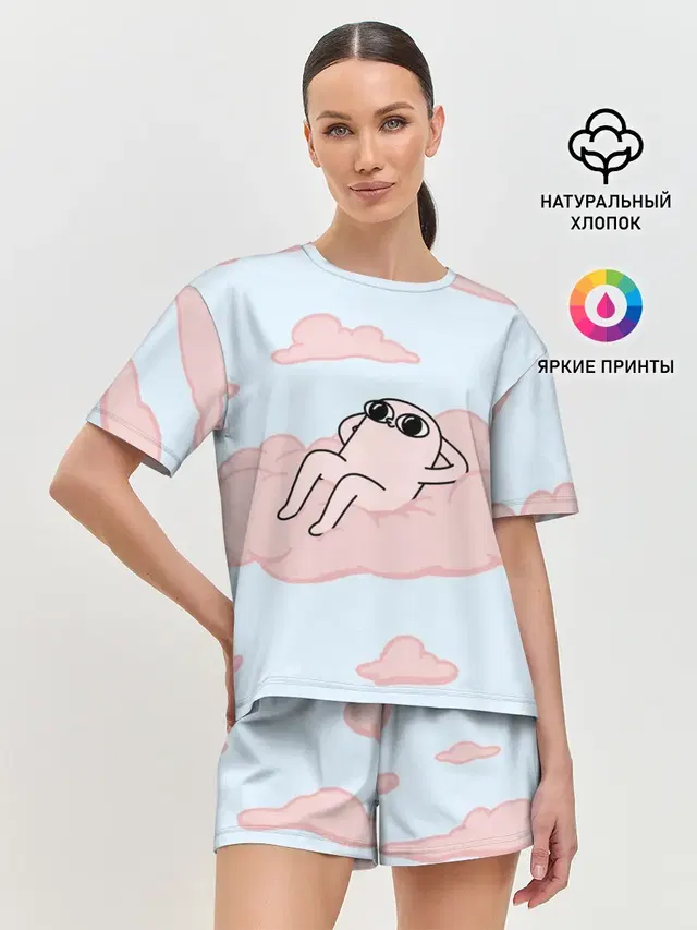 Женская пижама с шортами