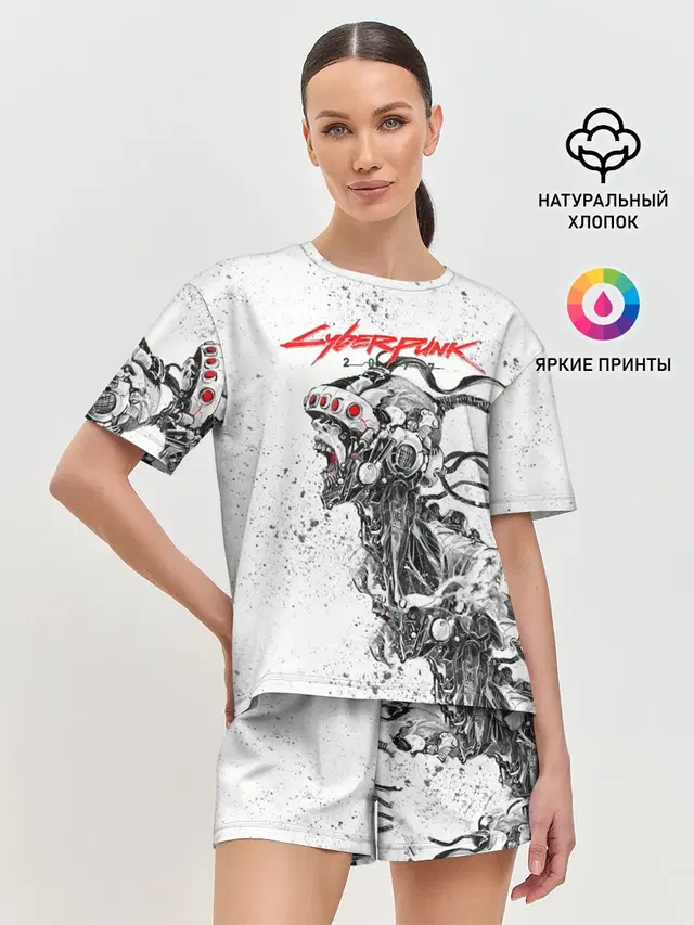 Женская пижама с шортами