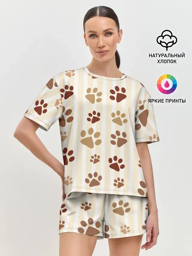 Женская пижама с шортами