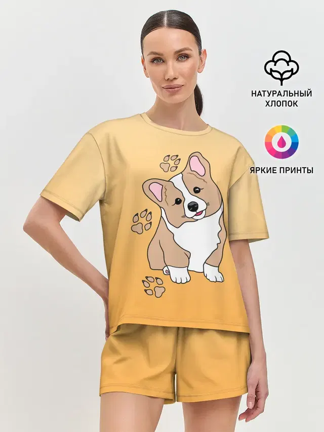 Женская пижама с шортами