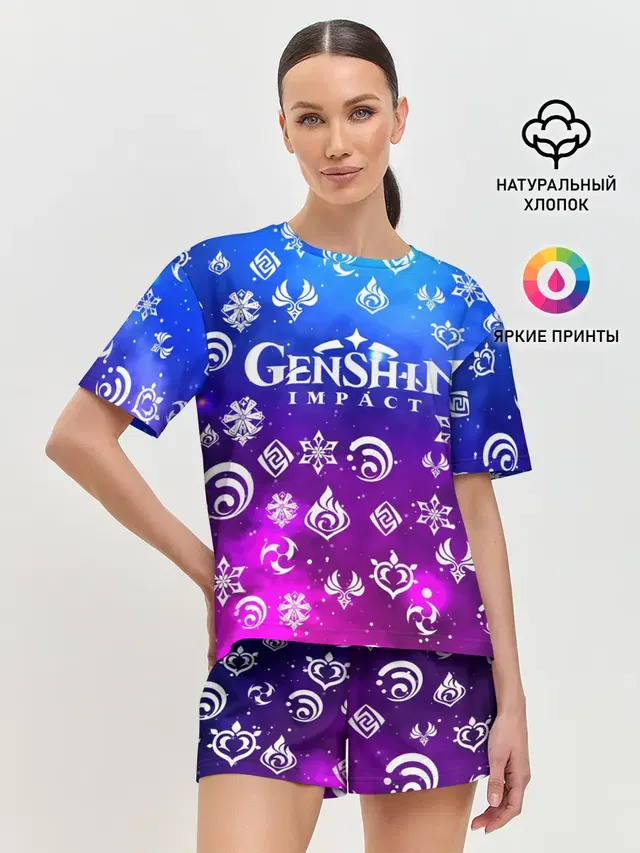 Женская пижама с шортами