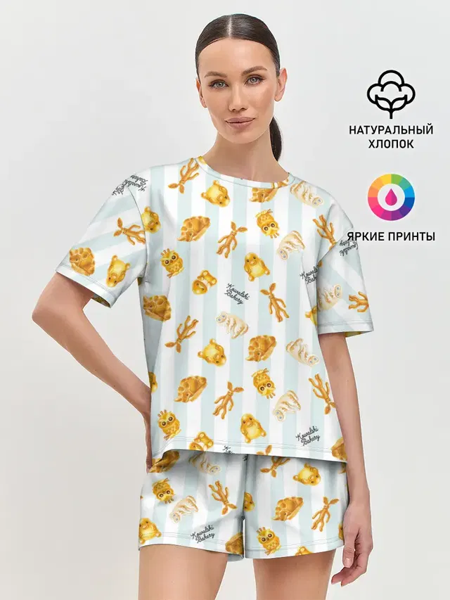 Женская пижама с шортами