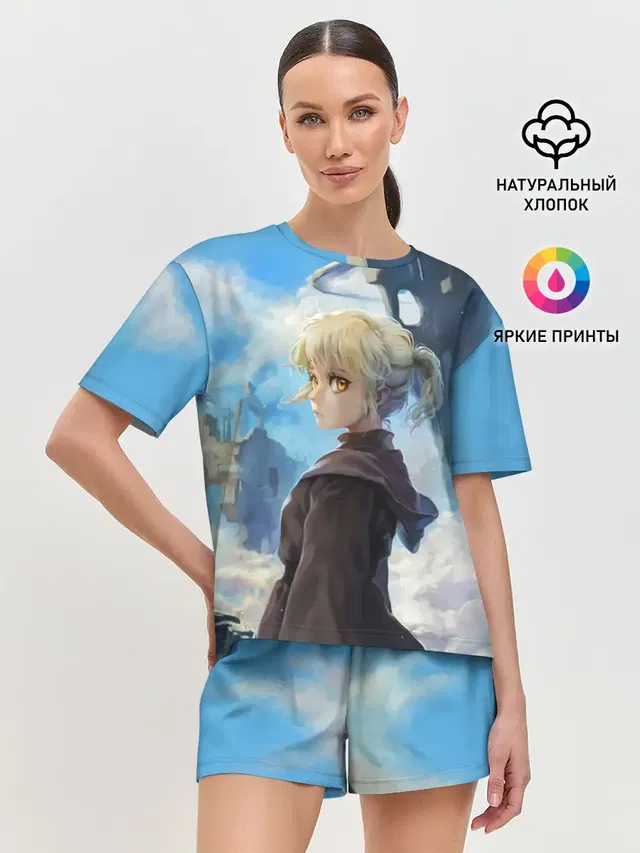 Женская пижама с шортами