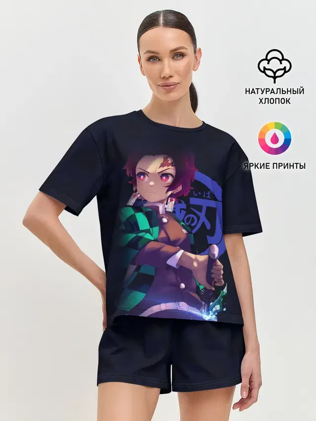Женская пижама с шортами
