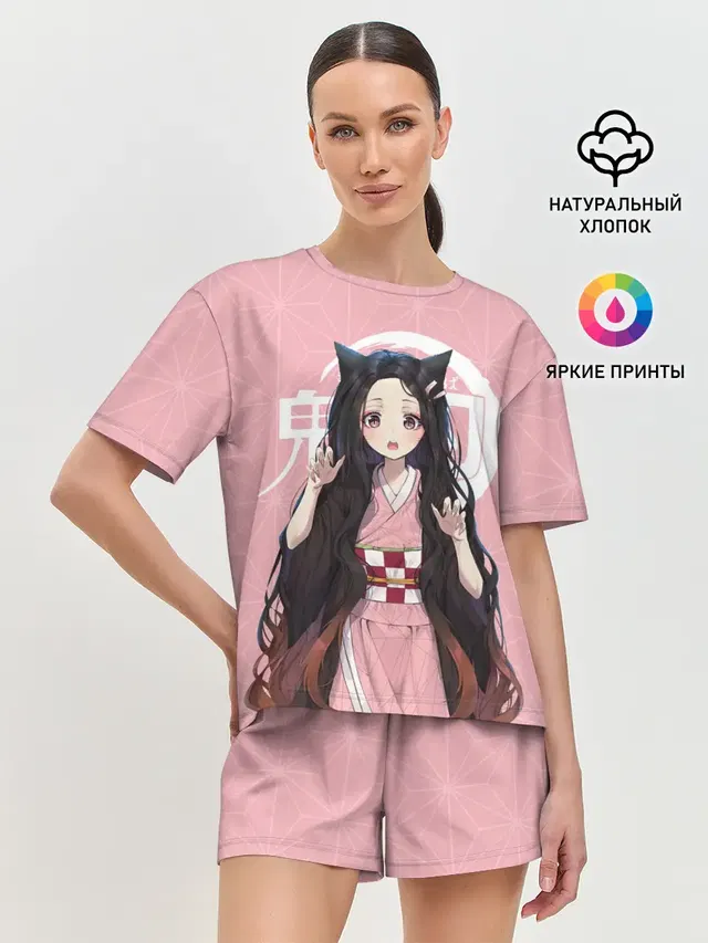 Женская пижама с шортами