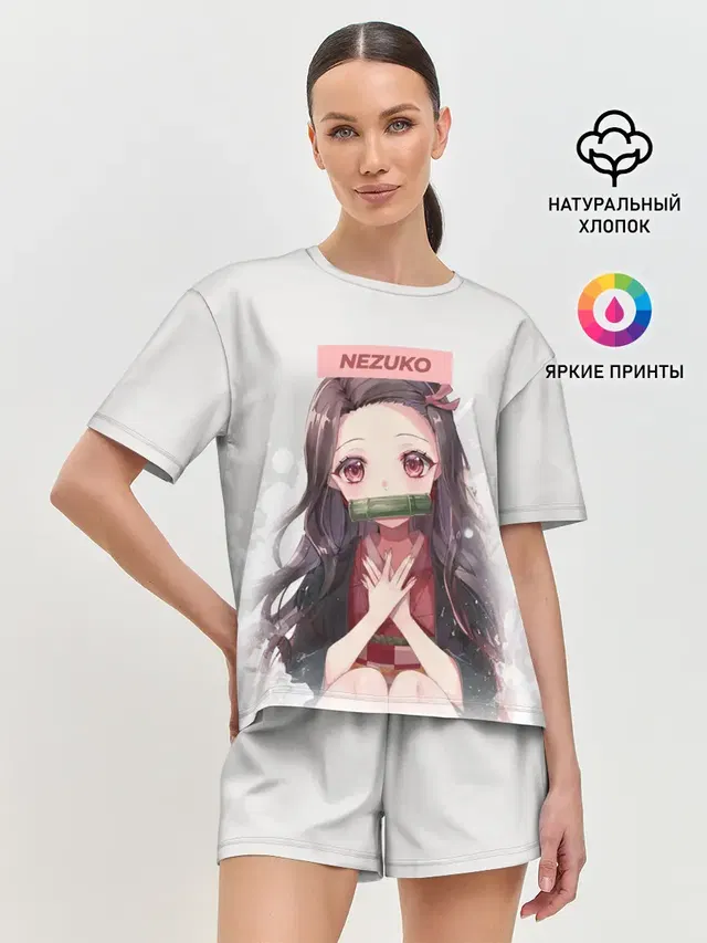 Женская пижама с шортами