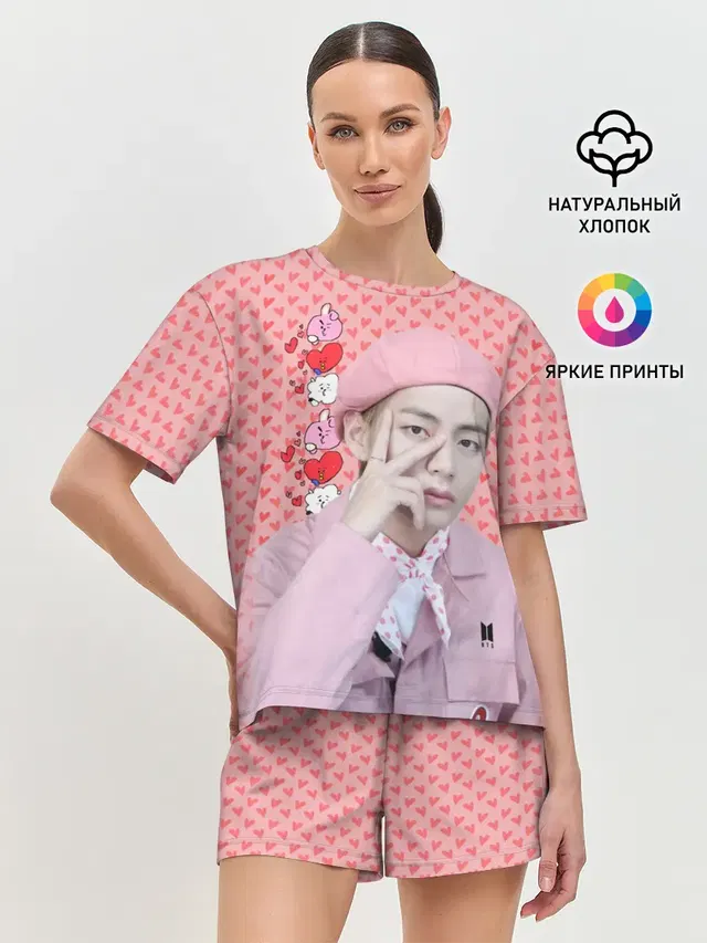 Женская пижама с шортами