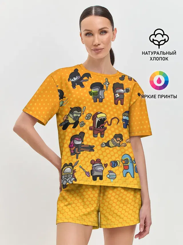 Женская пижама с шортами