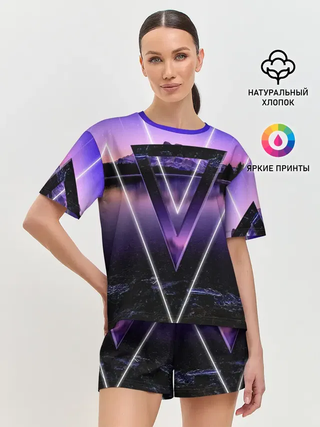 Женская пижама с шортами
