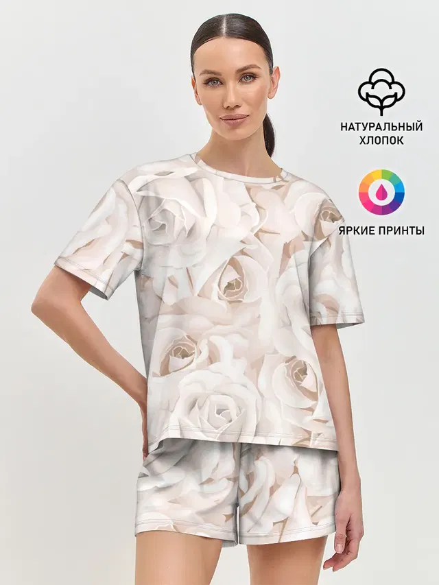 Женская пижама с шортами
