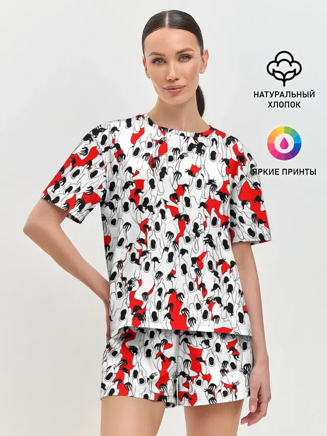Женская пижама с шортами