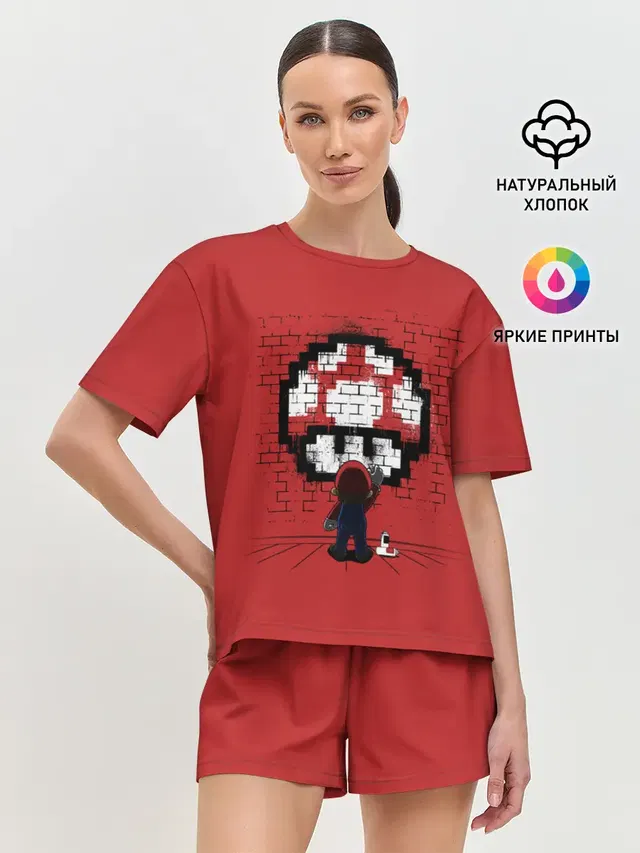 Женская пижама с шортами