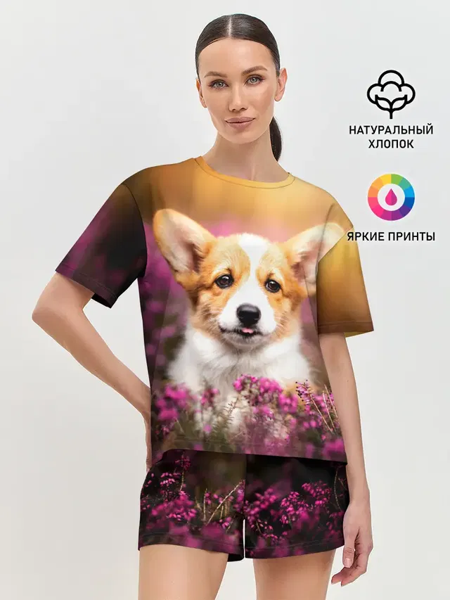 Женская пижама с шортами