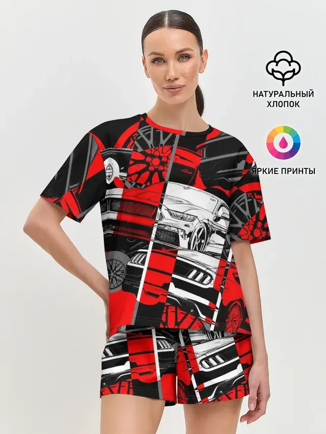 Женская пижама с шортами