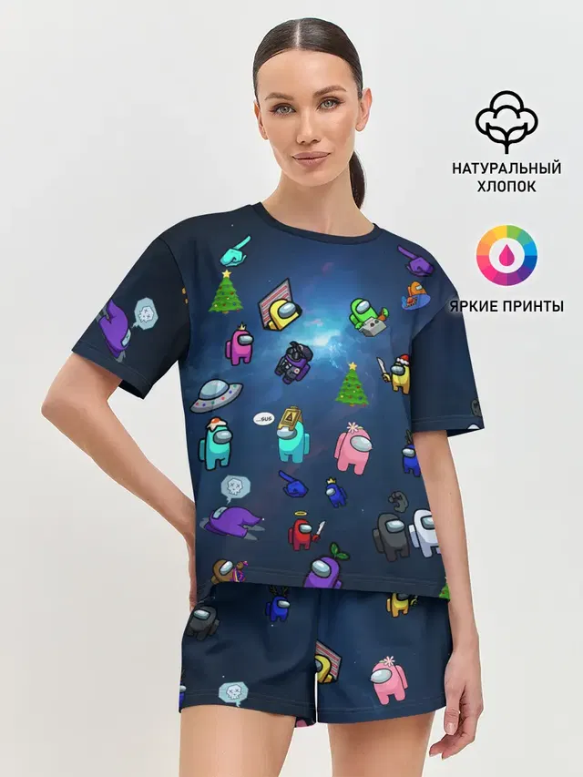 Женская пижама с шортами