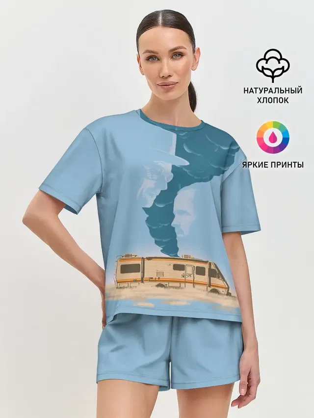 Женская пижама с шортами