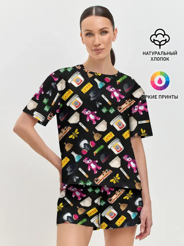 Женская пижама с шортами