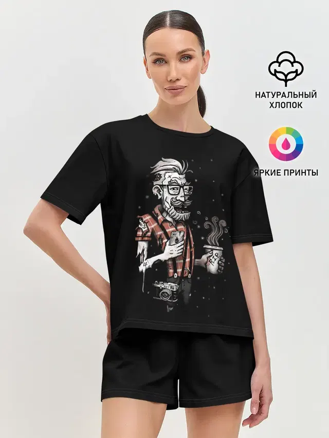 Женская пижама с шортами