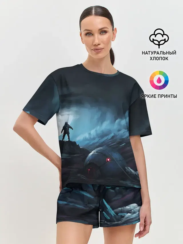 Женская пижама с шортами