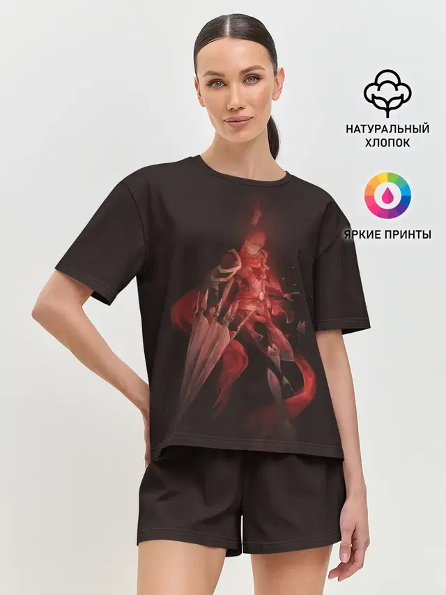 Женская пижама с шортами