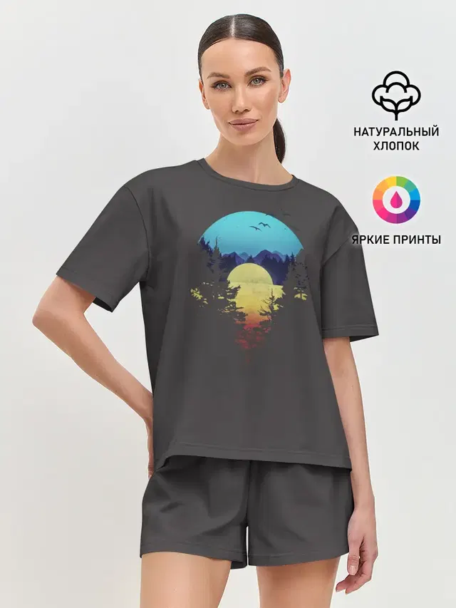 Женская пижама с шортами