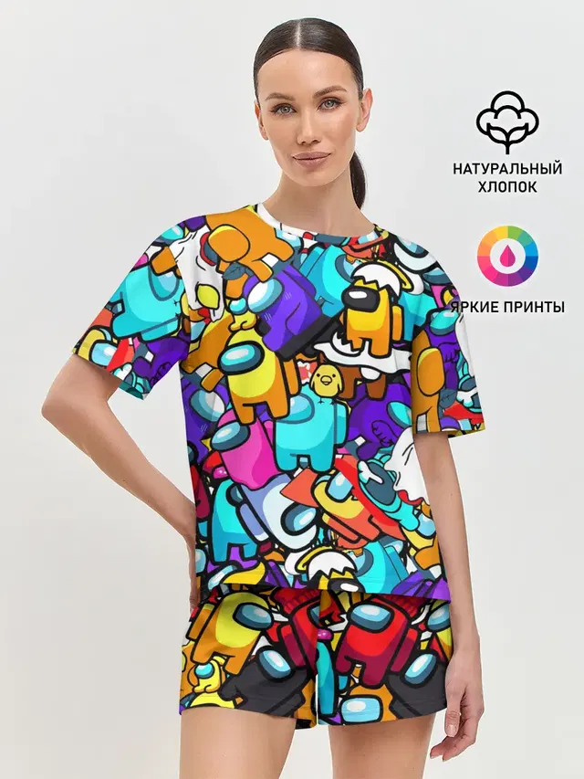 Женская пижама с шортами