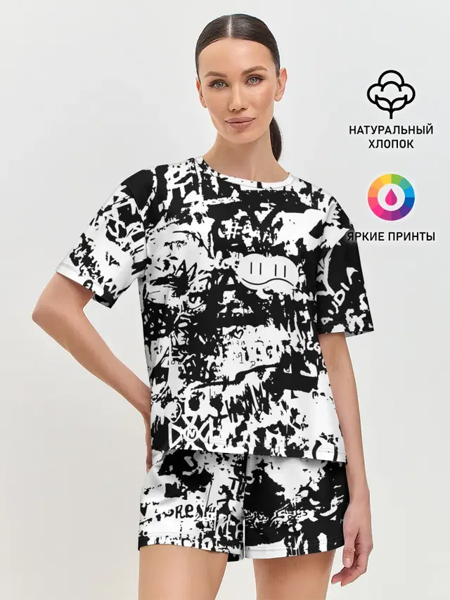 Женская пижама с шортами