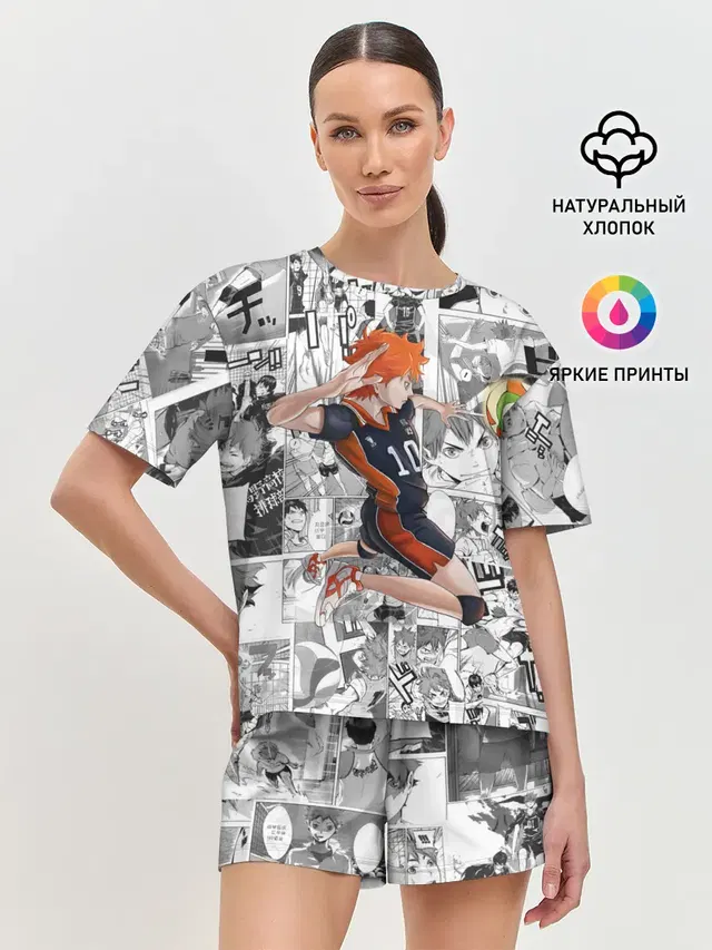 Женская пижама с шортами