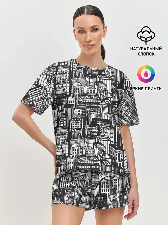 Женская пижама с шортами