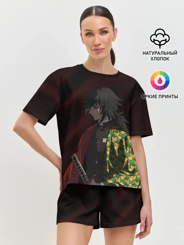 Женская пижама с шортами