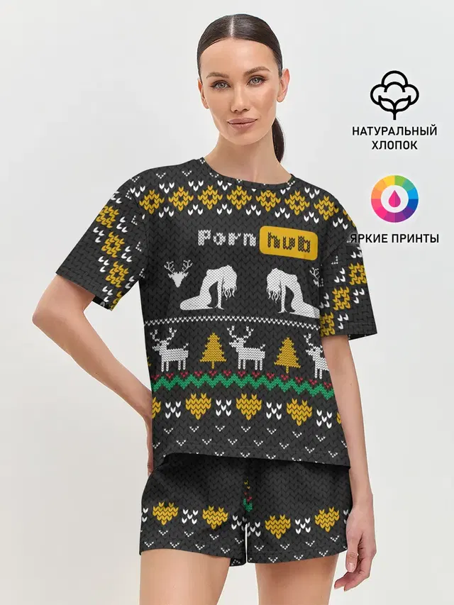 Женская пижама с шортами