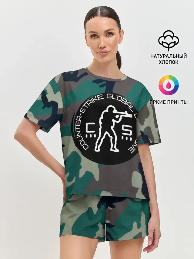 Женская пижама с шортами