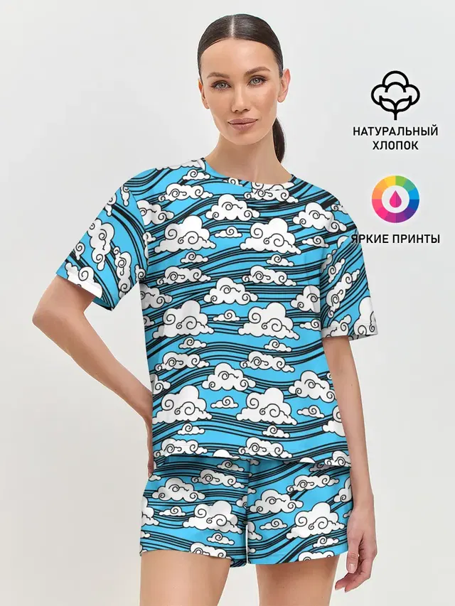 Женская пижама с шортами
