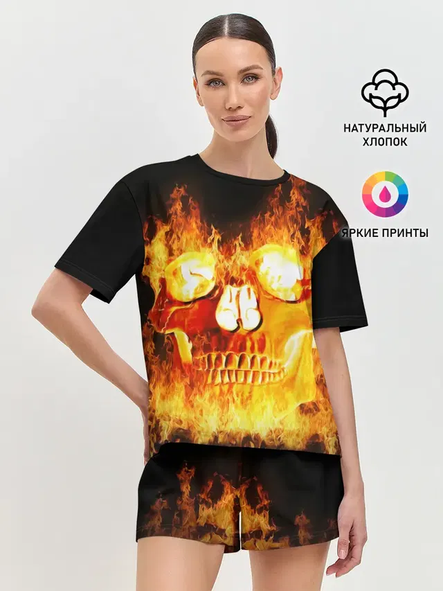 Женская пижама с шортами