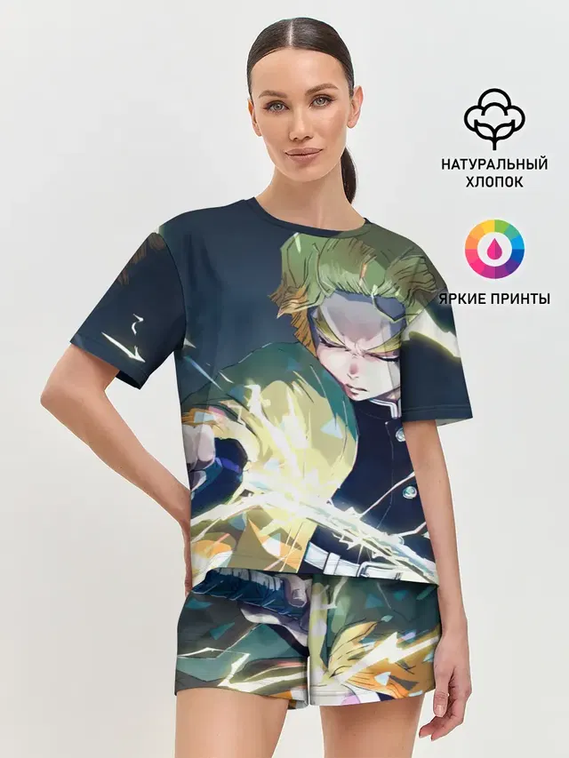 Женская пижама с шортами