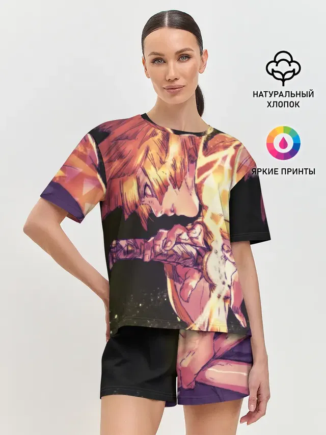 Женская пижама с шортами