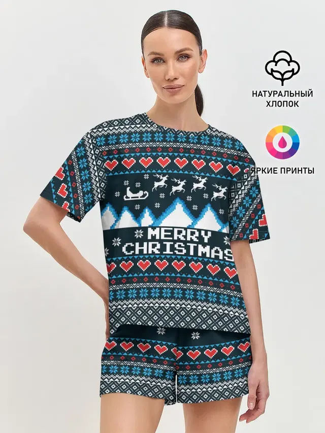 Женская пижама с шортами
