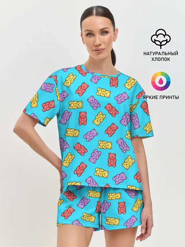Женская пижама с шортами
