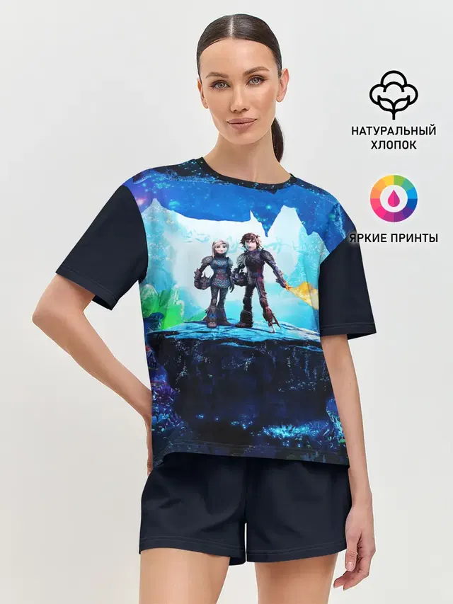 Женская пижама с шортами