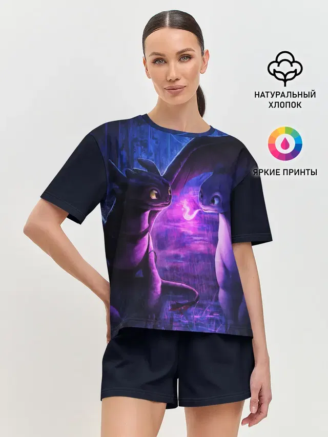 Женская пижама с шортами