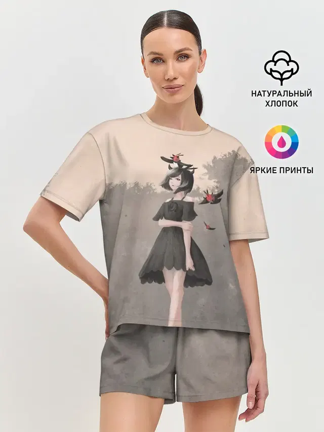 Женская пижама с шортами