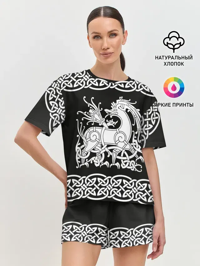 Женская пижама с шортами