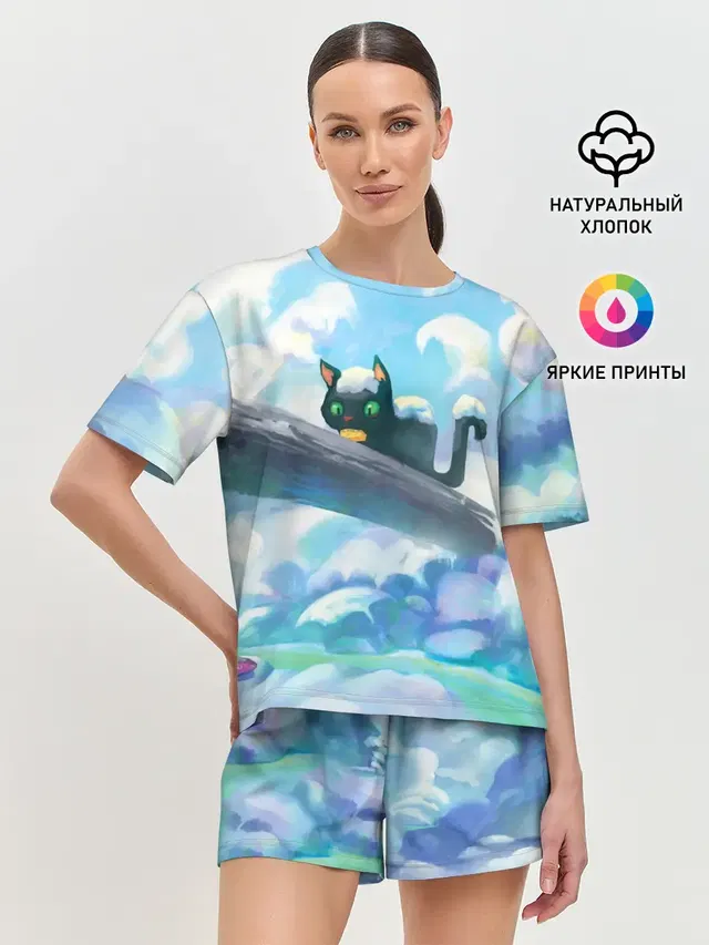 Женская пижама с шортами