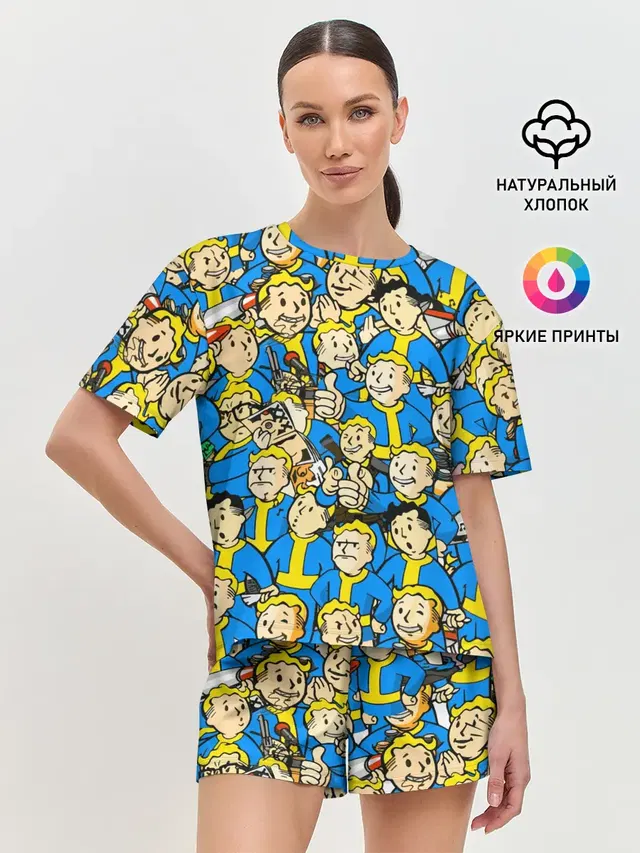 Женская пижама с шортами
