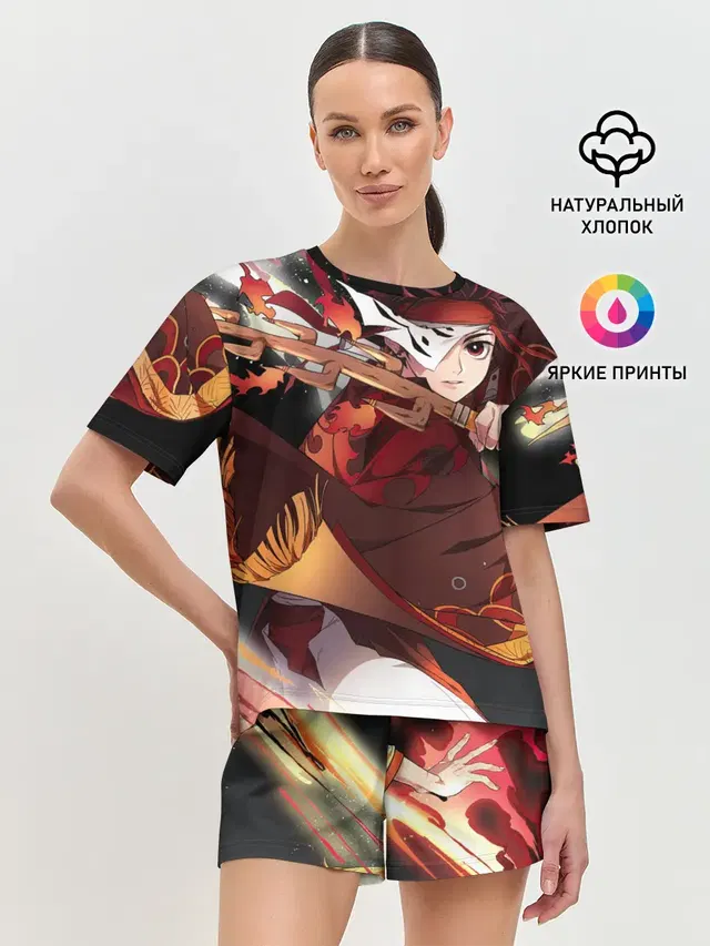 Женская пижама с шортами