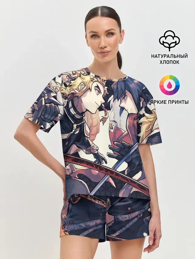 Женская пижама с шортами