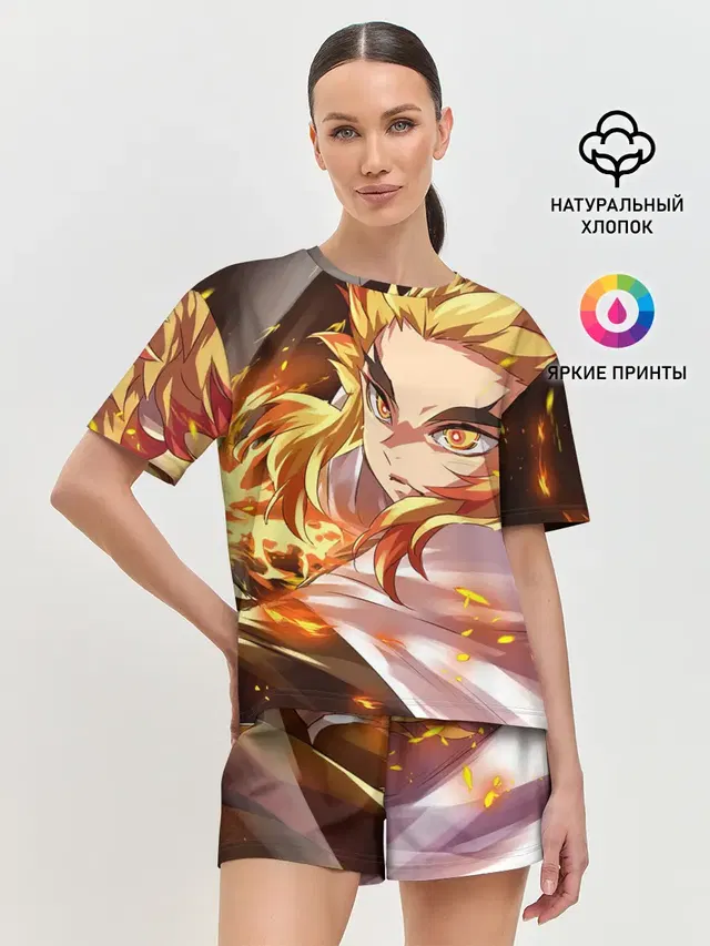 Женская пижама с шортами