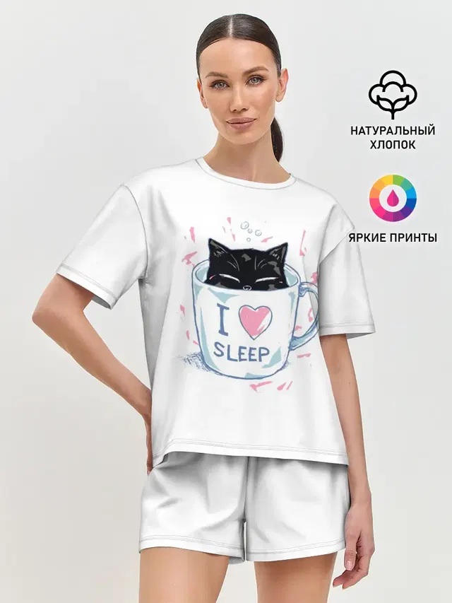 Женская пижама с шортами